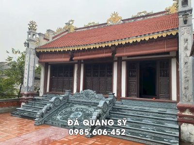 Mẫu Chiếu đá nhà thờ họ - Bậc thềm đá Nhà thờ (Chiếu đá bậc thềm)