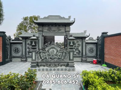 Thiết kế bên trong Cổng đá Lăng Mộ gia đình đẹp, ấn tượng.