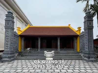 Cột đá Nhà thờ họ - Mẫu Cột đá đẹp, Cột đồng trụ đá Nhà thờ.