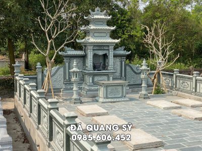 Khu Lăng Mộ đá gia đình – Công trình tâm linh bền vững, gắn kết nhiều thế hệ 18 Khuon vien xay lang mo duoc quy hoach truoc cac phan mo