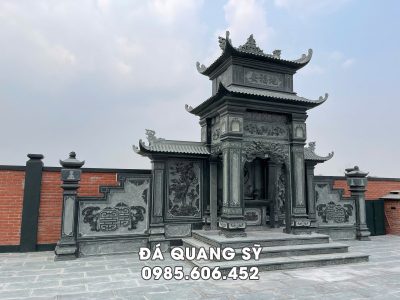 Lầu thờ đá trang trọng và bề thế (long đình đá)