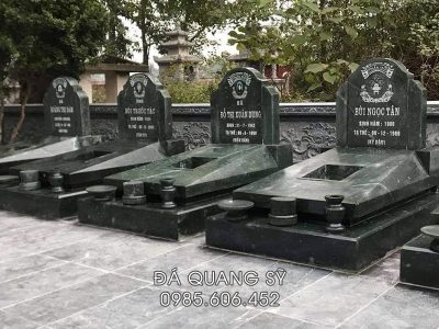 Mẫu Mộ đá xanh rêu đẹp, chất lượng cao, giá hợp lý tại Đá Quang Sỹ Ninh Bình.