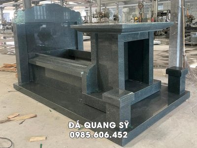 Mẫu Mộ granite có cung thờ - Mộ đá tại Hoa viên nghĩa trang