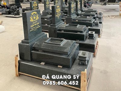Mộ đá hoa cương đẹp, độ bền cao, báo giá Mộ granite tại Ninh Bình.