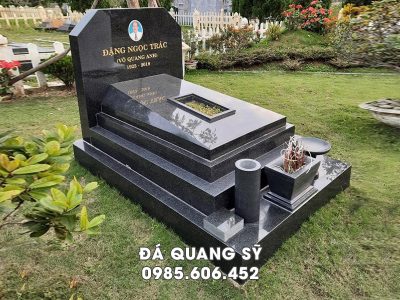 Xây Mộ granite tại Hoa viên nghĩa trang sinh thái - Đá Quang Sỹ Ninh Bình.
