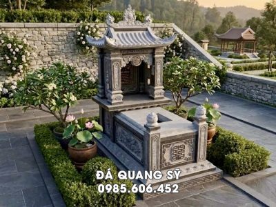 Báo Giá Mộ Đá 1 Mái Mới Nhất – Nhận Thi Công Toàn Quốc