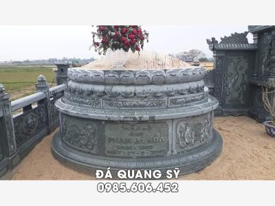 Báo Giá Mộ Đá Tròn Mới Nhất 2026 – Đá Xanh Nguyên Khối
