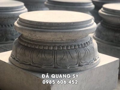 Chân đá kê cột gỗ Nhà thờ họ - Nhà thờ tổ - từ đường