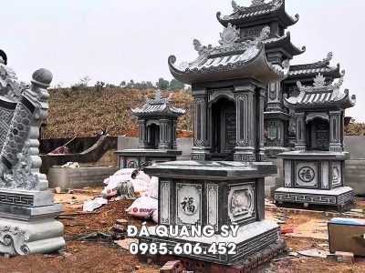 Mẫu Mộ Đá 1 Mái Đẹp tại Khu Lăng Mộ gia đình