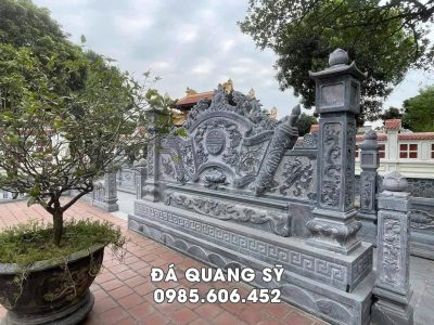 Lắp đặt Bình phong đá cho Nhà thờ tổ - Từ đường Uy tín