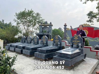 Lắp đặt Mộ đá xanh rêu tại Vĩnh Phúc chất lượng, giá tốt