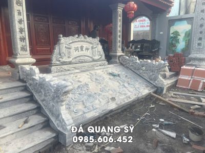 Ý nghĩa đặt Chiếu đá, Rồng đá, Bậc đá, Bình phong đá cho Nhà thờ họ/tổ, Từ đường