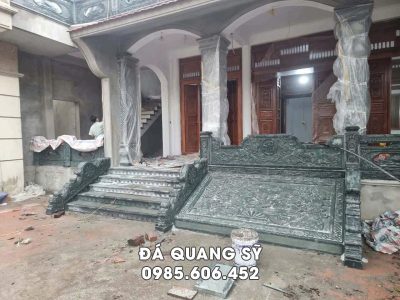 Mẫu Chiếu đá Nhà thờ tổ - Rồng bậc đá Nhà thờ