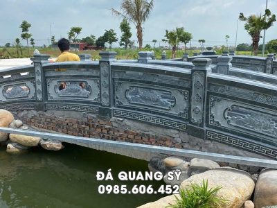 Lan can Cầu đá khối đẹp, chất lượng.