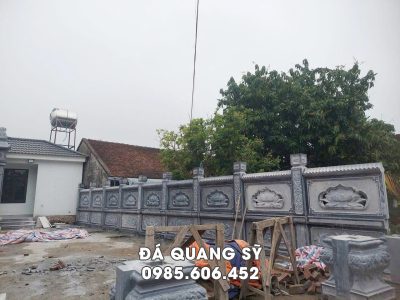 Mẫu Lan can đá từ đường đẹp, 2 tầng.