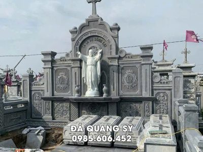 Mẫu Lăng thờ đá Công giáo đẹp, chuẩn Đạo Thiên Chúa Giáo