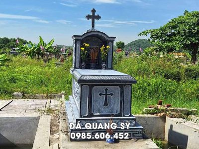 Mẫu Mộ Đá Công Giáo Đẹp Bằng Đá Tự Nhiên Được Ưa Chuộng Nhất