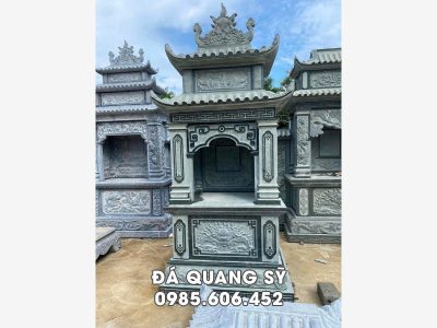 Mẫu Mộ đá 2 mái - Báo giá Mộ tổ 2 mái đẹp