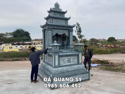 Mẫu Mộ đá 3 mái đẹp chất lượng - Mộ tổ 3 mái tham khảo khi xây dựng