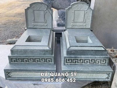 Mẫu Mộ đá đơn 3 cấp nguyên khối giá tốt tại Ninh Bình #modaninhbinh