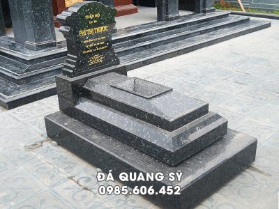Mẫu Mộ đá granite đẹp khi sửa mộ - xây mộ 2026
