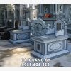 Mộ đá granite xanh, Mộ đá đơn tam sơn đẹp, chất lượng, độ bền cao