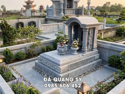Thiết Kế Mộ Đá 1 Mái Đẹp – Tối Giản Mà Trang Trọng
