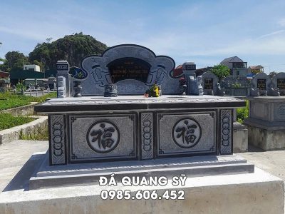 Thiết kế Mộ đôi bành đẹp, giá tốt tại Ninh Bình #modaninhbinh