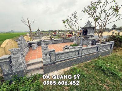 Xây Lăng Mộ đá xanh Thanh Hóa giá hợp lý, lăng mộ nhỏ.