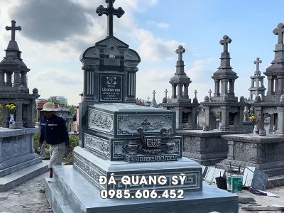 Thiết Kế & Thi Công Mộ Đá Công Giáo Đẹp, Giá Tốt Tại Ninh Bình