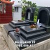 Đặt Mộ Đá Granite Mái Vòm 3 Cấp Nguyên Khối Kích thước Rộng 89cm x Dài 147cm