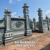 Mẫu Cổng đá 4 cột đẹp tại khu Lăng Mộ đá gia đình