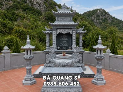 Mẫu Lăng thờ đá Cụ Ông - Cụ Bà tại Lăng Mộ Gia Tộc