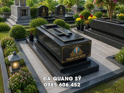 Mẫu Mộ Công giáo đá hoa cương nguyên khối, chất lượng