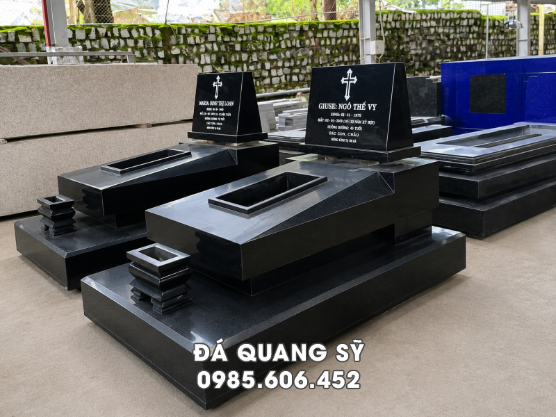 Mẫu Mộ Công giáo đẹp - Mộ Công giáo granite tại Làng Đá Ninh Bình 14 Mẫu Mộ Công giáo đẹp - Mộ Công giáo granite tại Làng Đá Ninh Bình