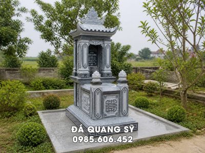 Mẫu Mộ đá 1 mái đẹp, kích thước 81cm x 127cm phổ biến