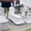 Mẫu Mộ đá trắng Công giáo - Mộ Công giáo đá trắng đẹp
