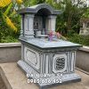Mẫu Mộ đá xanh rêu 1 mái Cong đẹp, chất lượng