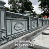 Tường Rào Đá tại Lăng Mộ đá gia đình đẹp, nguyên khối