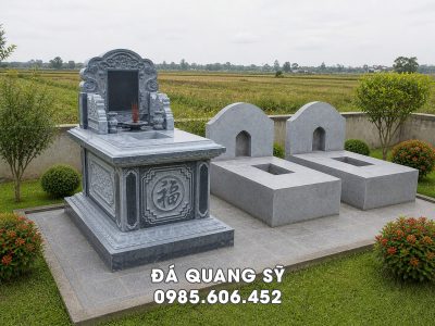 Xây Mộ cho Cha Mẹ nên làm Mộ đá hay xây gạch rồi sơn