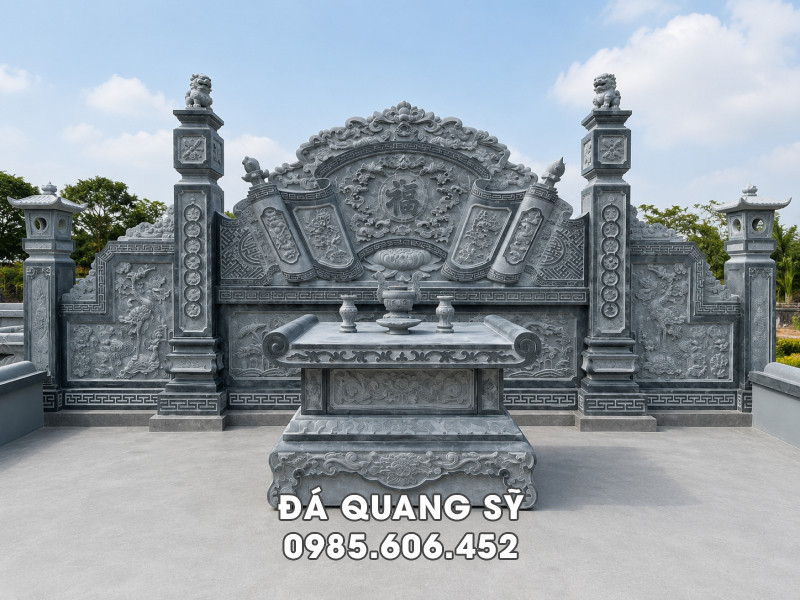 Cuốn Thư Lăng Mộ Tổ - Cuốn Thư Bằng Đá cho Lăng Mộ Tổ 14 Cuốn Thư Lăng Mộ Tổ - Cuốn Thư Bằng Đá cho Lăng Mộ Tổ