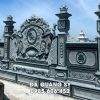 Mẫu Bình Phong Đá Lăng Mộ Đá Gia Đình - đá xanh rêu