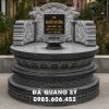 Mẫu Mộ Tròn Đá Xanh Đen - Mộ Đá Tròn Truyền Thống Tại Đá Ninh Bình