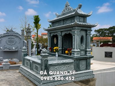 Mẫu Mộ đá đôi 2 mái đẹp - Báo giá Mộ đá đôi cao cấp hiện nay