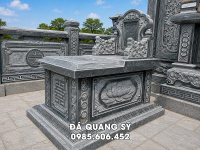 Trang chủ 79 Mẫu Mộ đá đơn tam sơn - Mộ đá xanh rêu 81x127cm