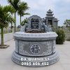 Giá Mộ đá tròn 147cm có giá 40 triệu đồng, lắp đặt toàn quốc
