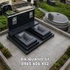 Xây Mộ đá đôi granite cho Cha Mẹ bền đẹp, giá hợp lý tại làng đá Ninh Bình